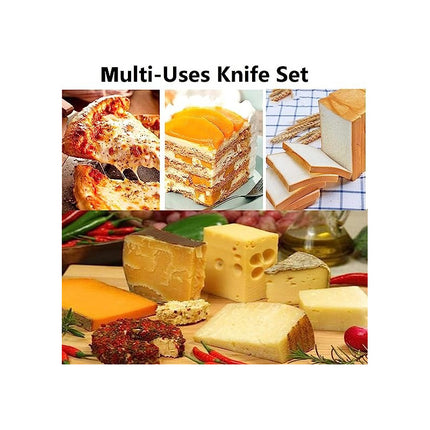 Cortador Cuchillo Y Utensilios Para Queso X4 Cubiertos En Ca Marrón
