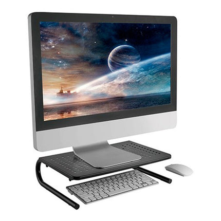 Base Soporte Elevador Para Monitor Notebooks Mejora Postura Negro