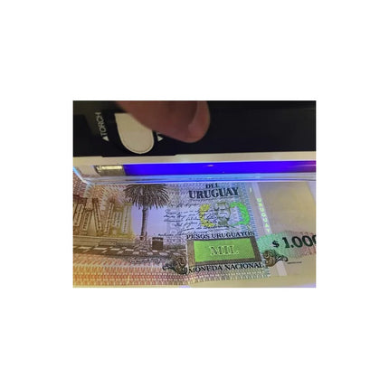 Detector De  Billetes Dudosos  Con Tubo Luz Ultravioleta Negro