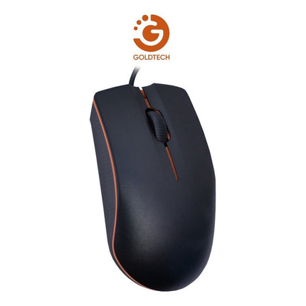 Mouse Negro Optico Usb Goldtech En Caja  Negro