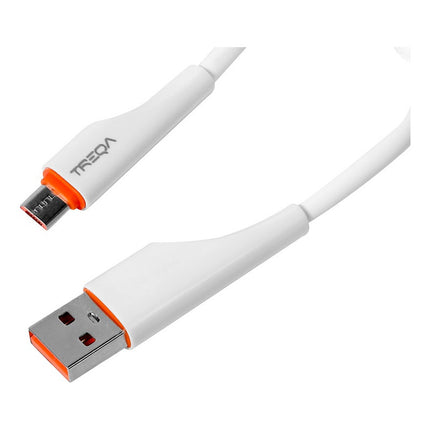 Cable De Carga 1m Ca-8931 Usb  V8 Blanco