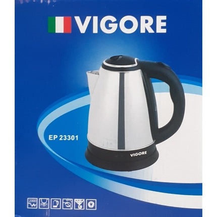 Jarra Electrica Calentador Agua Vigore Apagado Automático  Plateado