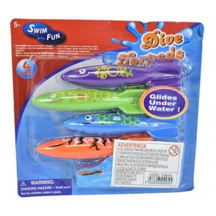Juego Torpedos Para Piscina 4pcs