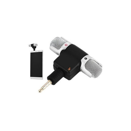Mini Micrófono Para Celular Conector 3.5mm Gris