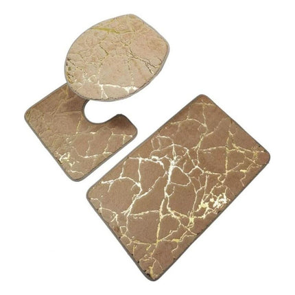 Set De Alfombras Y Cortina De Baño 4pcs