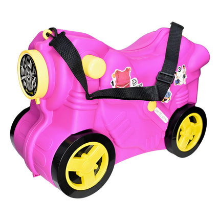 Moto Valija Infantil 48x35x23cm. Rosa Rosado