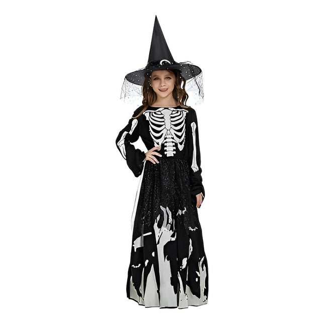 Disfraz De Halloween Para Niña Con Vestido Y Gorro