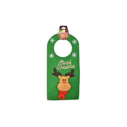 Adorno De Navidad Para Puerta 26x12.5cm. Verde Ccm00880 Verde