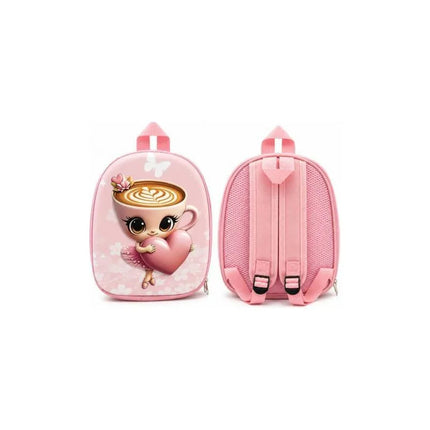 Mochila Infantil Personaje 30x25x8cm Rosa
