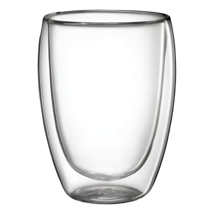 Vaso De Vidrio Doble Pared 8.5x11cm. Chw03090 Tra