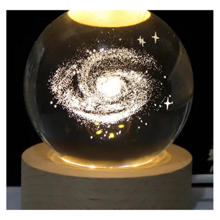 Lámpara Bola De Cristal De Galaxia 8 Cm Diámetro X