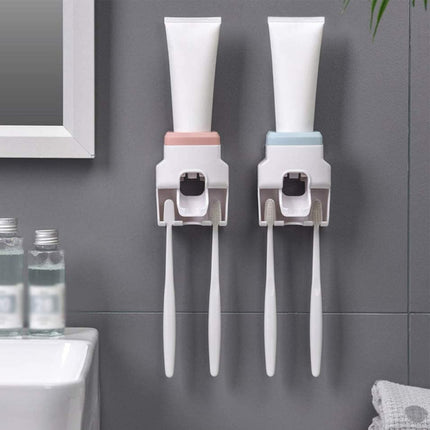 Dispensador Automático De Pasta Dental, Porta Cepillo