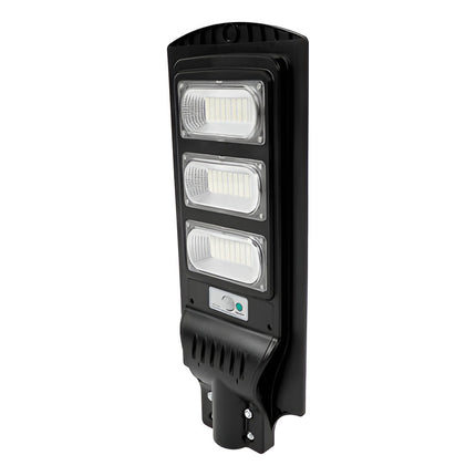 Foco Solar Led 90w Exterior Con Sensor Y Control+ Negro