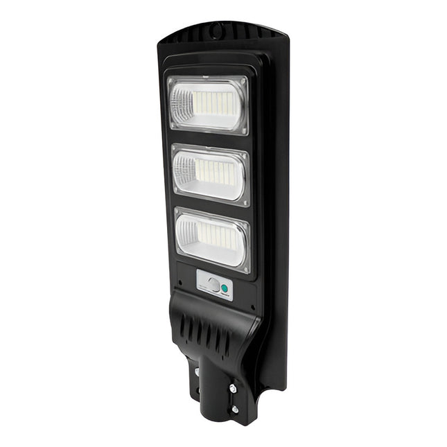 Foco Solar Led 90w Exterior Con Sensor Y Control+ Negro