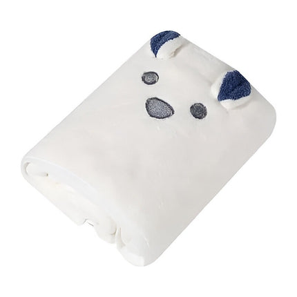 Toalla De Mano Con Diseño Blanca 30 X 80 Cm Blanco Lisa
