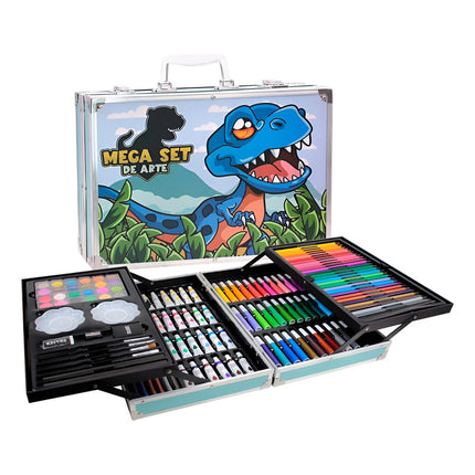 Set De Arte Infantil En Valija De Aluminio Con 145 Piezas