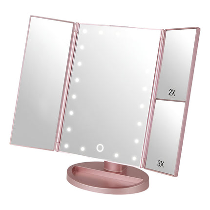 Espejo Maquillaje Con Luz Led + Aumento