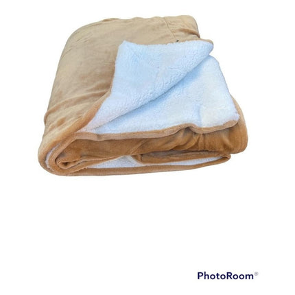 Frazada Polar 2 Plazas Con Corderito 200cm X 230 Cm Calidad 2020 G Violeta