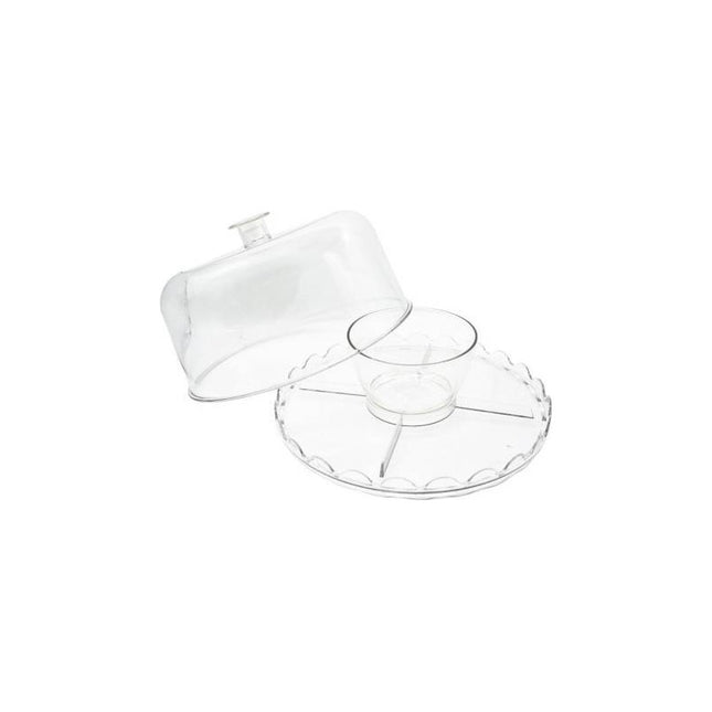 Soporte Acrilico Para Postres 2 En 1 Chw03334 Transparente
