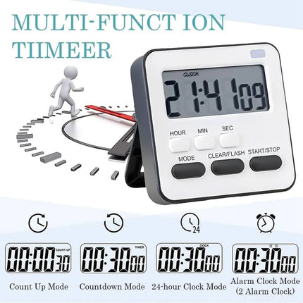 Timer Digital Con Reloj -js183/608e