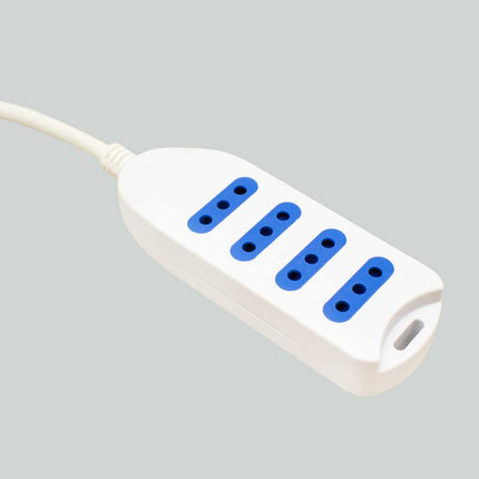 Alargue 4 Modulos S/llave 3 Metros  Led Life  Blanco