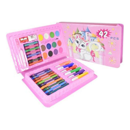 Set Escolar De Arte En Estuche 42 Piezas