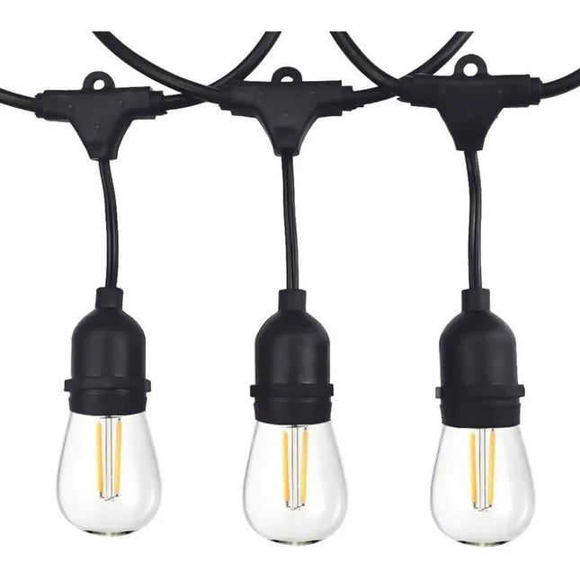 Guía Guirnalda Vintage 10 Luces Led  Cálidas 5 Mts. Cálido
