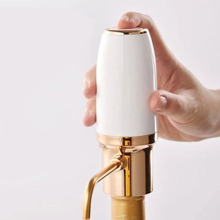 Dispensador Automatico De Vino Aireador Recargable Blanco
