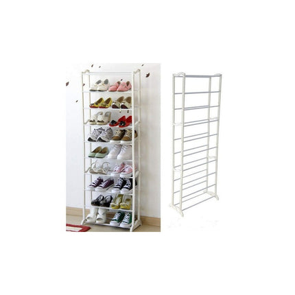 Zapatera Rack Calzados 10 Niveles Blanco