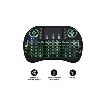 Mini Teclado Retroiluminado Inalambrico P/smart Tv