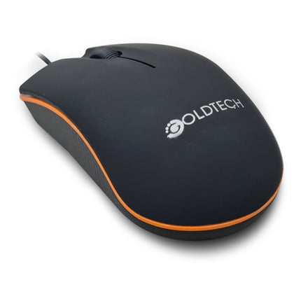 Mouse Negro Optico Usb Goldtech En Caja  Negro