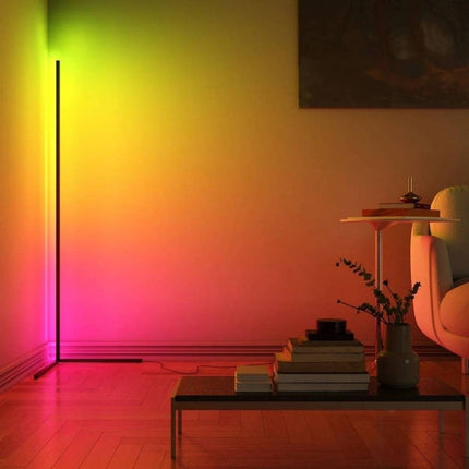 Barra Rgb Pie Tira Luces Led Decorativa Control Por App Rgb Rgb