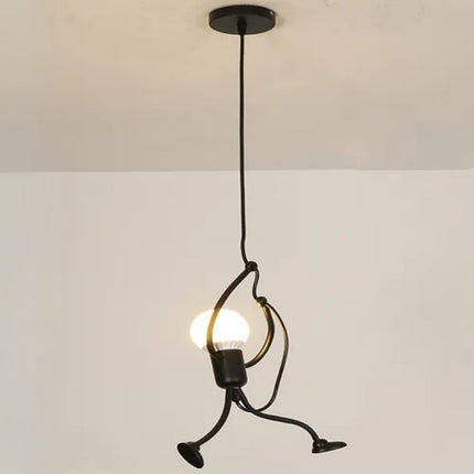 Lampara De Colgar Techo  Hy7001 Negro