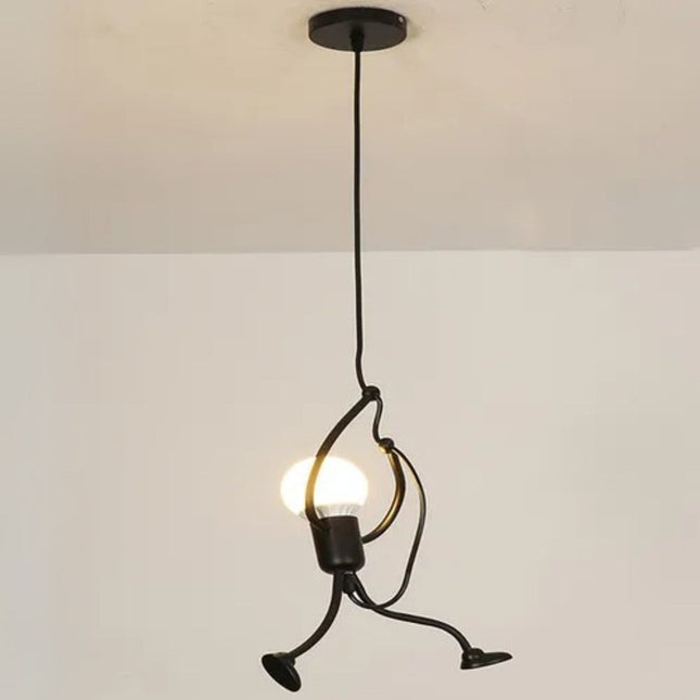 Lampara De Colgar Techo  Hy7001 Negro