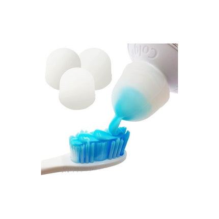 Tapa Para Pasta De Dientes Silicona Cierre Automático X 4