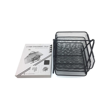 Organizador De Metal Con 3 Bandejas Archivador Hojas A4 Z