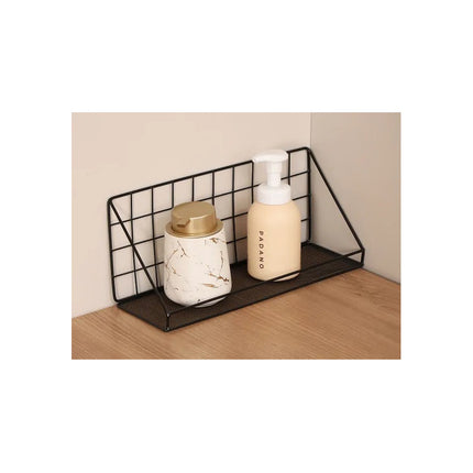 Organizador Metálico De Pared Con Adhesivo Tipo Escuadra
