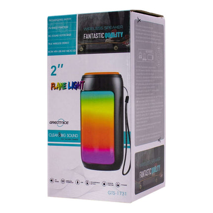 Parlante Portatil Gts-1731 2 Bt Tf Fm Rgb Negro