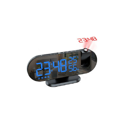 Reloj Despertador Digital Con Proyeccion Led   Negro