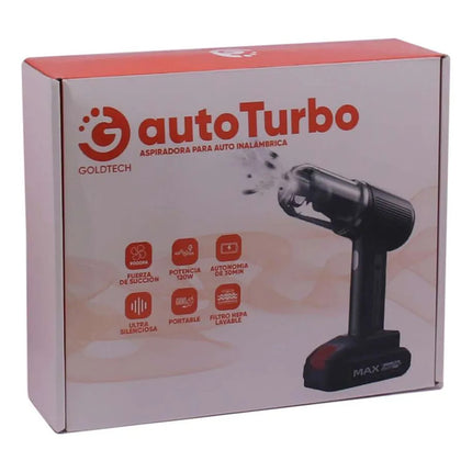 Aspiradora Inalambrica De Auto Goldtech Recargable Negro