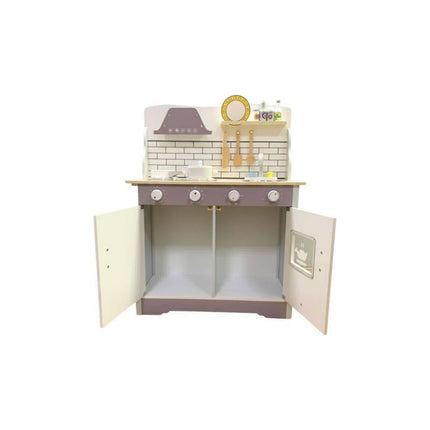 Cocina De Madera Con Accesorios Juguete Cgf01020 Gris Oscuro