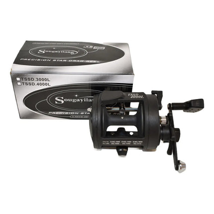 Reel De Pesca Giratorio Derecho Tssd 4000l Hw66344 Negro