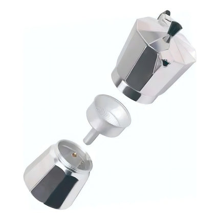 Cafetera Italiana 6 Tazas Aluminio Gris Genérica Gris