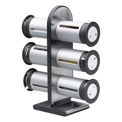 Especiero Magnetico X 6 C/soporte Plateado Plateado