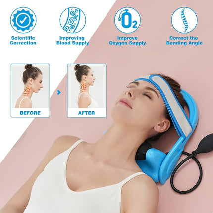Collarin De Traccion Cervical Y Cuello Soporte Corrector