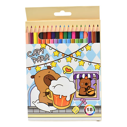 Lapices De Colores X18 Unidades Carpincho Capibara Varios