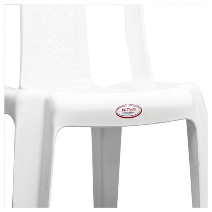 Silla Plastica Color Blanco Nitya Blanco