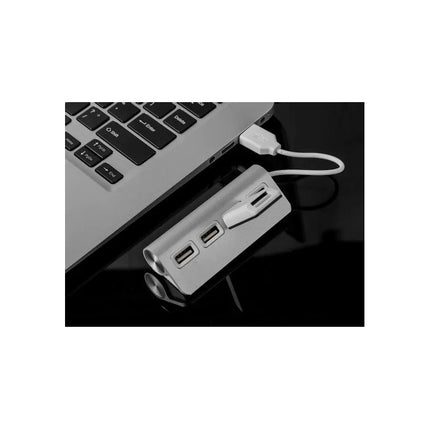 Hub Usb 3.0 De Aluminio 4 Puertos Con Cable Blindado Premium