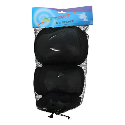 Set De Protección Rodilleras, Coderas Y Muñequeras 7 Pcs Negro