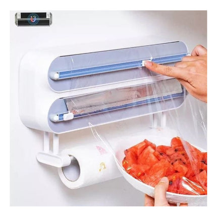 Dispensador De Nylon Y Papel Aluminio Con Porta Servilletas